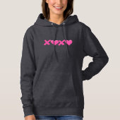 Roze XOXO Hoodie (Voorkant)