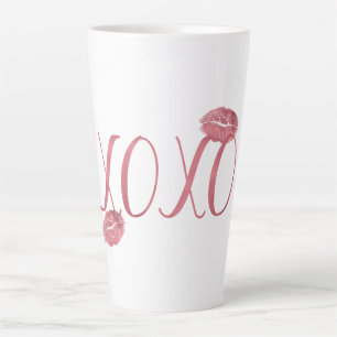 Roze XOXO Kusjes Latte Mok