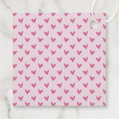 Roze XOXO, Valentijnsdag Bedankjes Labels (Achterkant)