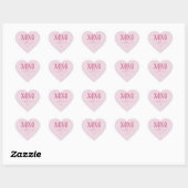 Roze XOXO, Valentijnsdag Hart Sticker (Vel)