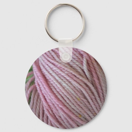 Roze Yarn Sleutelhanger (Voorkant)