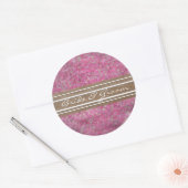 Roze Yarrow Elegant Stickers (Envelop)