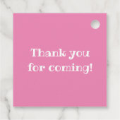 Roze yay bedankjes labels (Achterkant)