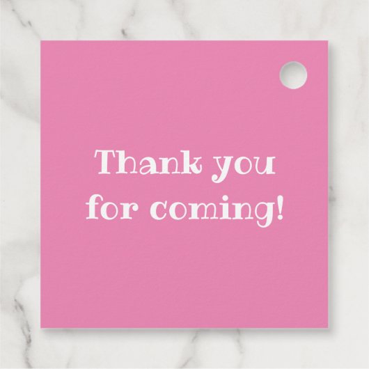 Roze yay bedankjes labels (Achterkant)