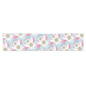 roze yeti tabelleunner korte tafelloper (Horizontaal)