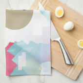 roze yeti theedoek (Quarter Fold)