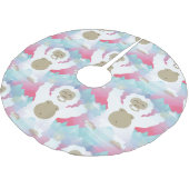 roze yeti xmas kerstboomrok kerstboom rok (Gekanteld)