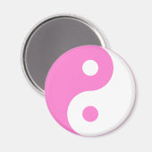 Roze Yin Yang Symbol Magneet (Voorkant / Achterkant)
