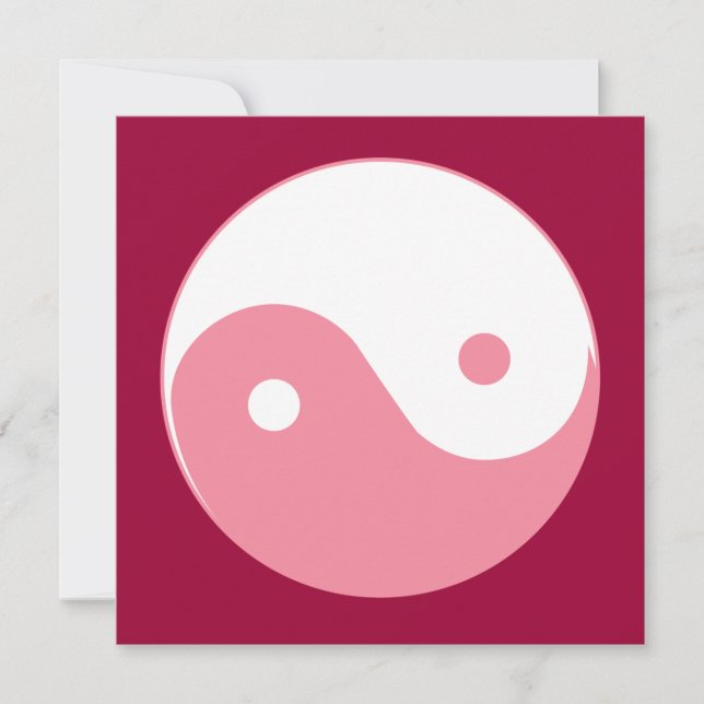 Roze Yin-Yang-symbool (Voorkant)