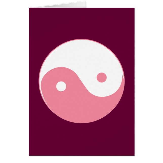 Roze Yin-Yang-symbool (Voorkant)