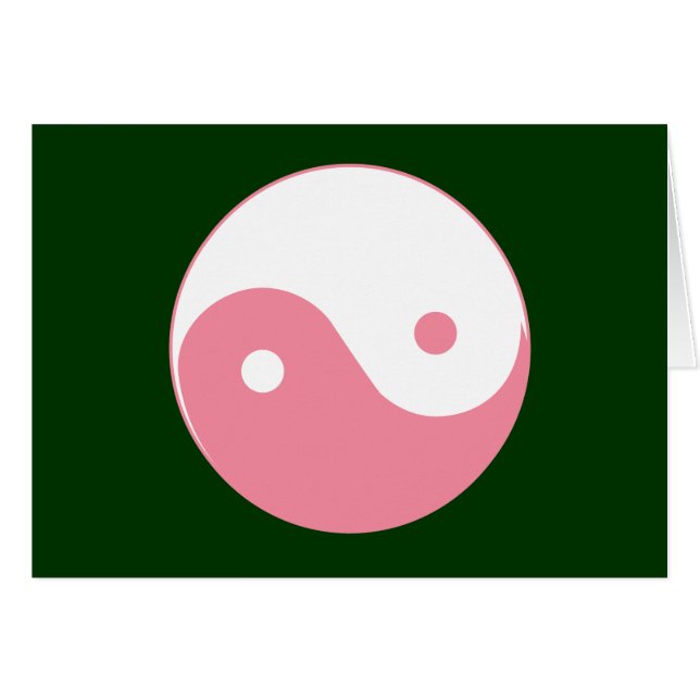 Roze Yin-Yang-symbool (Voorkant Horizontaal)