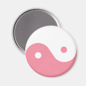 Roze Yin-Yang-symbool Magneet (Voorkant / Achterkant)