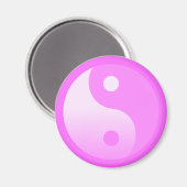 Roze Yin-Yang-symbool Magneet (Voorkant / Achterkant)