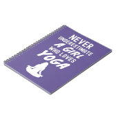 Roze Yoga Cadeaus voor Baby Meisje Notitieboek (Linkerzijde)