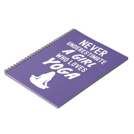 Roze Yoga Cadeaus voor Baby Meisje Notitieboek (Linkerzijde)