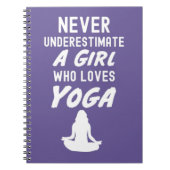 Roze Yoga Cadeaus voor Baby Meisje Notitieboek (Voorkant)