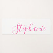 Roze Yoga Mat monogram modern yoga mat (Achterkant (horizontaal))