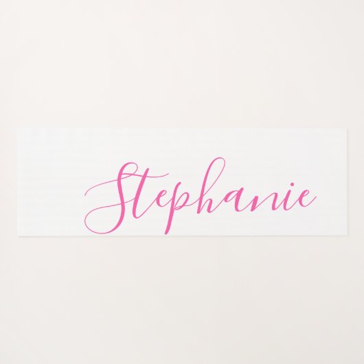 Roze Yoga Mat monogram modern yoga mat (Achterkant (horizontaal))