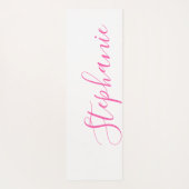 Roze Yoga Mat monogram modern yoga mat (Achterkant)