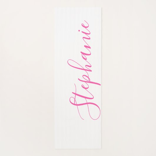 Roze Yoga Mat monogram modern yoga mat (Achterkant)