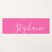 Roze Yoga Mat monogram modern yoga mat (Voorkant (horizontaal))