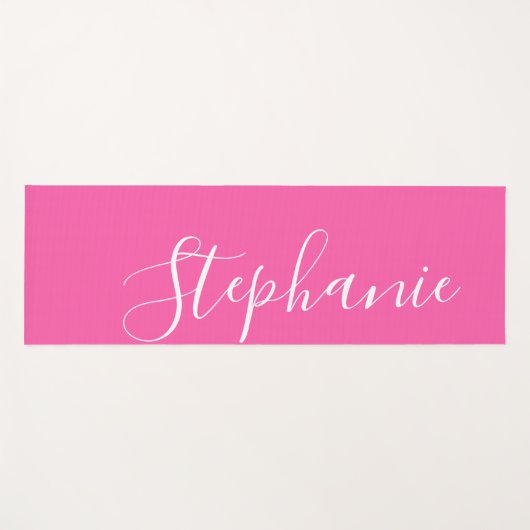 Roze Yoga Mat monogram modern yoga mat (Voorkant (horizontaal))