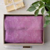 Roze Yoga Posities (Design 58 Roze Serie) Tissuepapier (Geschenk)