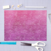 Roze Yoga-posities (ontwerp 58 Roze reeks) Tissuepapier (Craft)