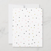 Roze Young Wild & Three Birthday Hartelijk dank Kaart (Achterkant)