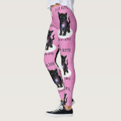 Roze zacht kat leggings (Links)