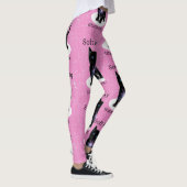 Roze zacht kat leggings (Rechts)