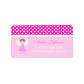Roze, zachte Adresetiketten Etiket (Voorkant)