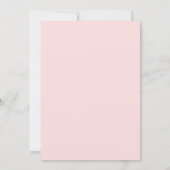 Roze zachte bloem vlinder verjaardag kaart (Achterkant)