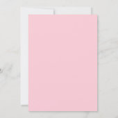 Roze zachte bloemige kaart (Achterkant)