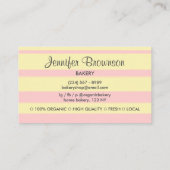 Roze zachte gebakjes koekjes Snoep kopen Winkel Visitekaartje (Achterkant)