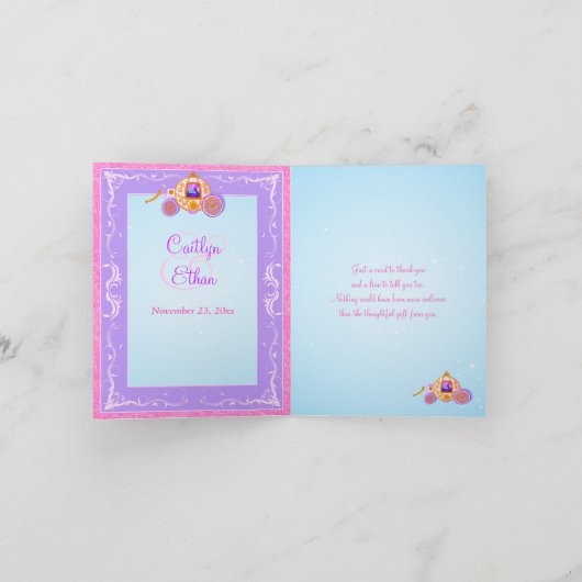 Roze zachte verkoop Dank u voor Kaart 4 (Binnen)