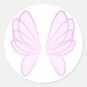 Roze, zachte weekmakers ronde sticker (Voorkant)