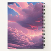 Roze zachte wolken notitieboek (Achterkant)
