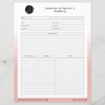 Roze Zakelijk Evenement Planningswerkblad