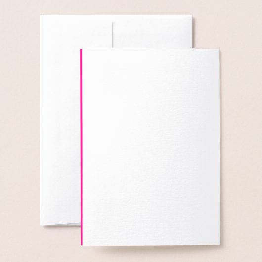 Roze Zakelijk Merk op Halloween Folie Kaart (Met envelop)