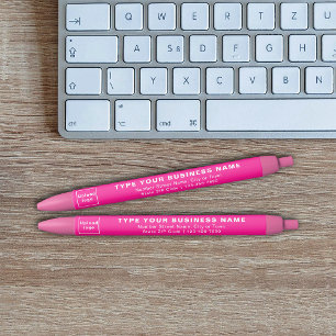 Roze Zakelijk Merk op Inktpen Zwarte Inkt Pen