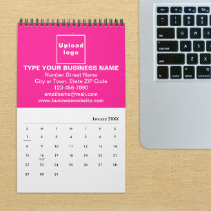 Roze Zakelijk Merk op Kalender