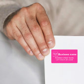 Roze Zakelijke Adreslabels Etiket