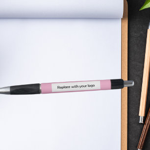 Roze zakelijke logo pen