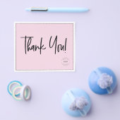 Roze Zakelijke Logo Sociale Website Code Dank u Flyer (Enkel)