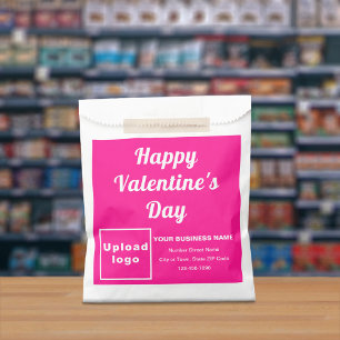 Roze Zakelijke Merk; Valentijn; Papieren Zak Bedankzakje