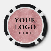 Roze Zakendoen 25-jarig Jubileum Poker Chips (Achterkant)