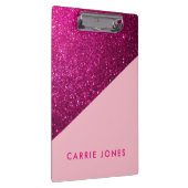 Roze  zakenman met Glitter Klembord (Rechts)