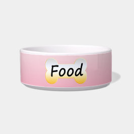 Roze zakkeramisch eten Bowl Voerbakje