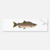 Roze zalm bumpersticker (Voorkant)